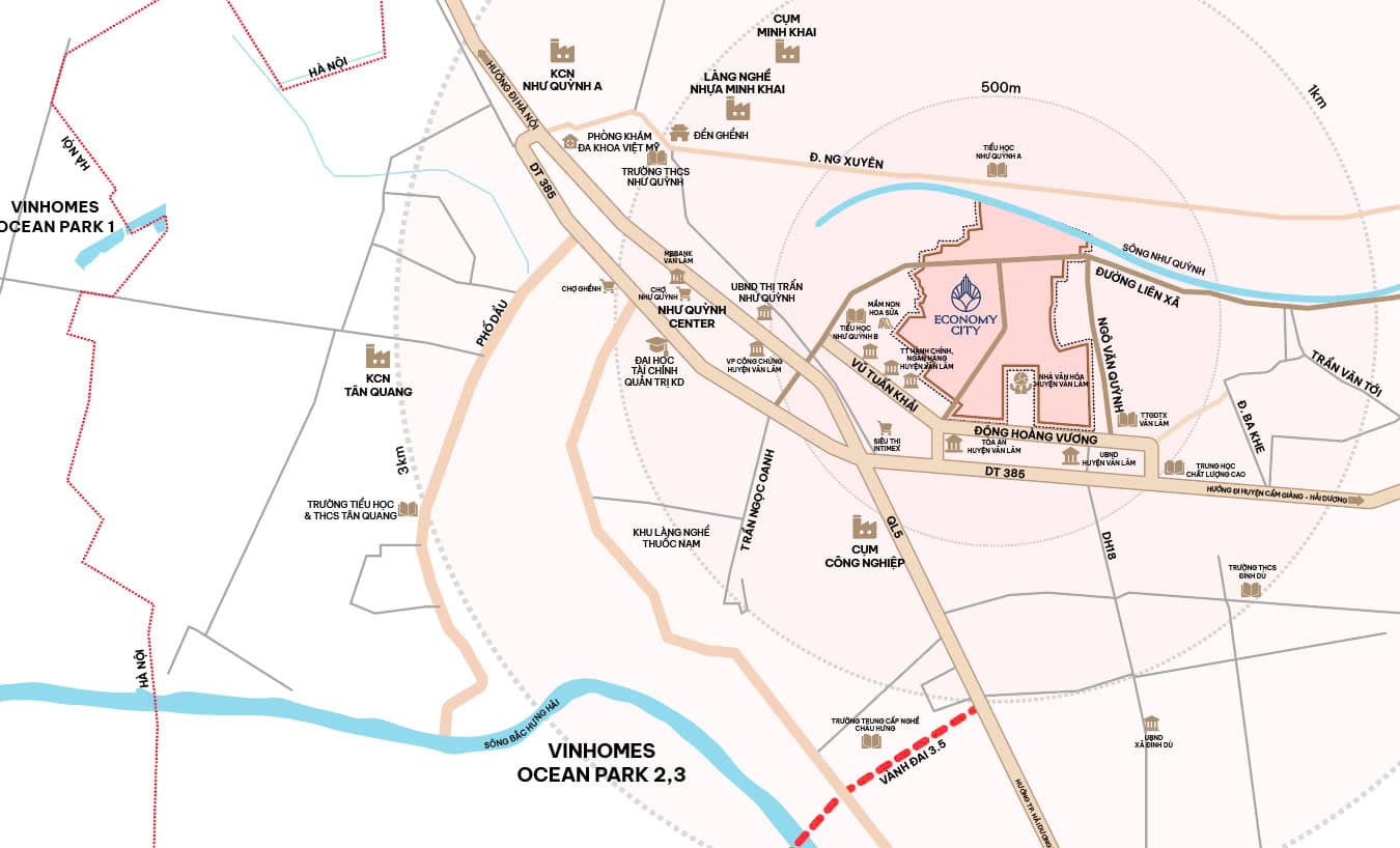 Vị trí Economy City